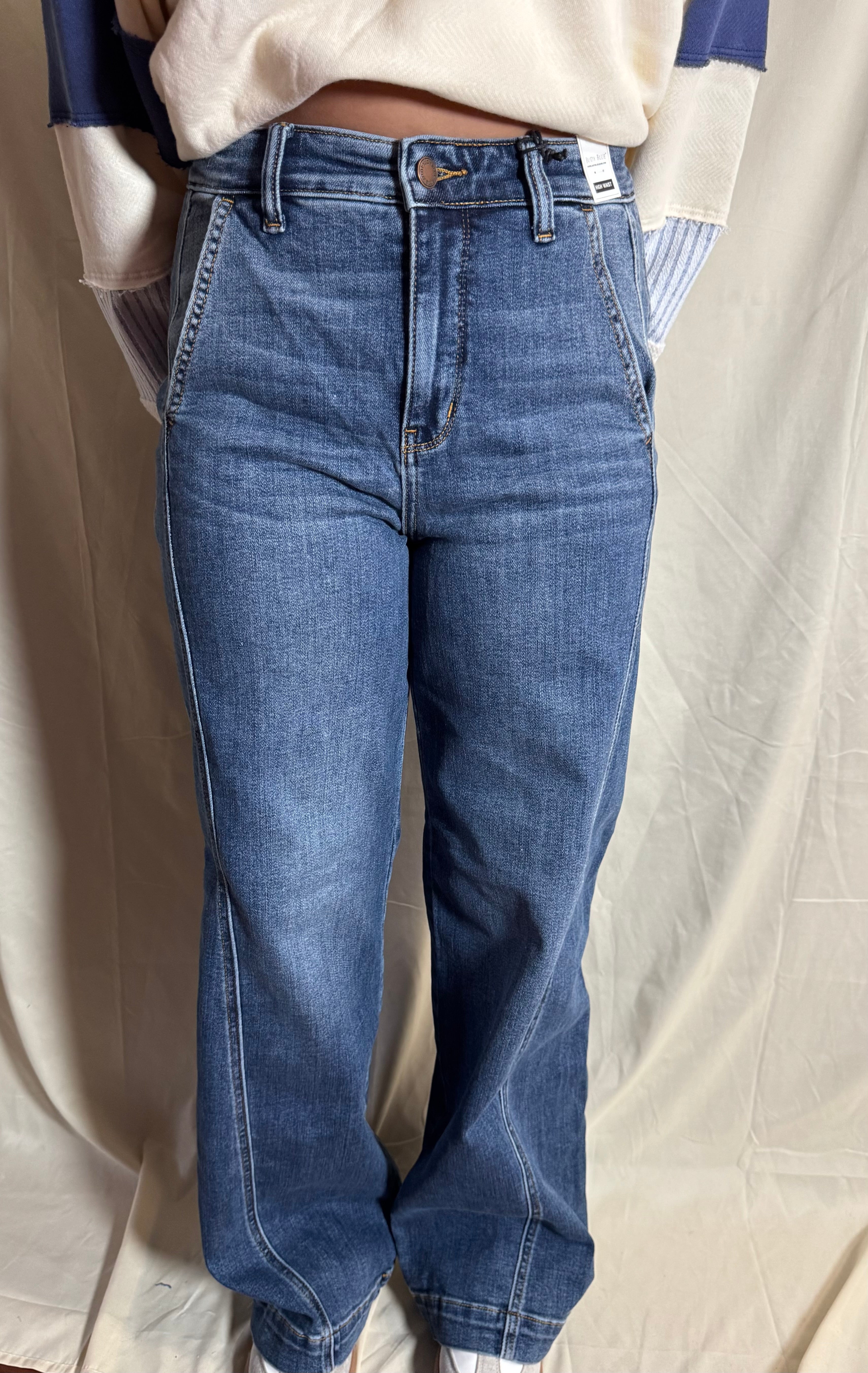 Judy Blue High Waisted Trouser Wide Leg