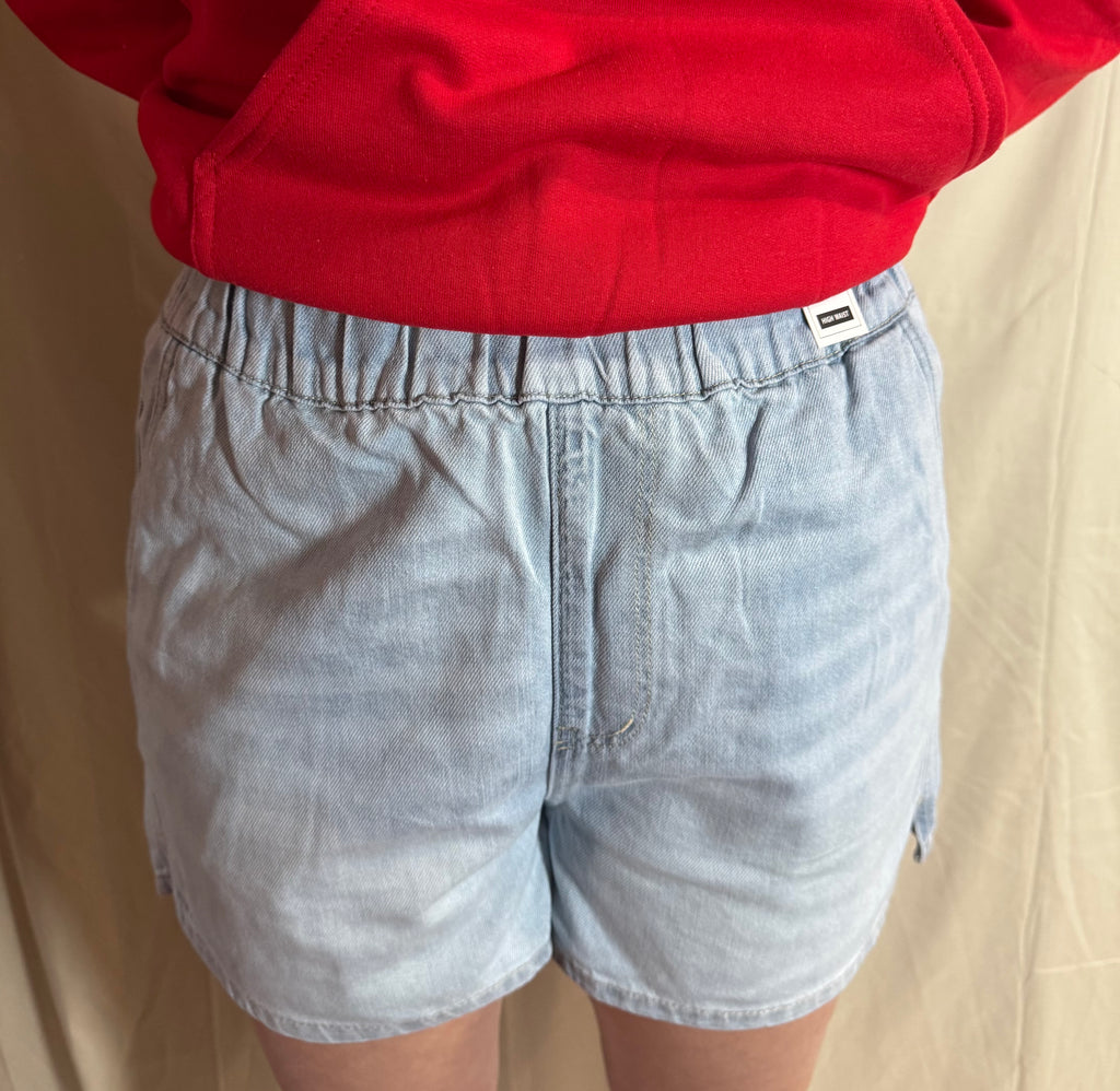 Judy Blue High Waisted Featherweight Boxer Short