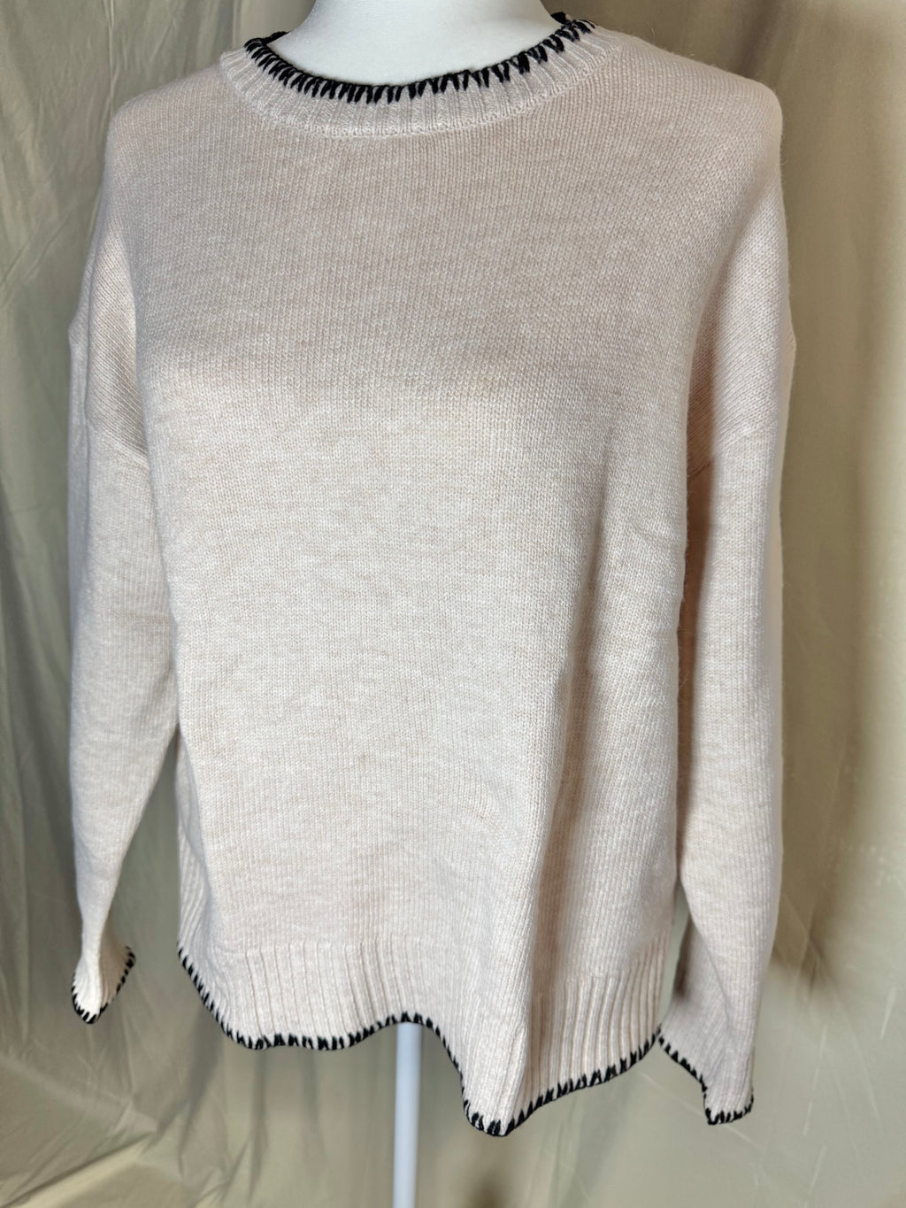 Solid Color Versitile Split-End Pullover Sweater