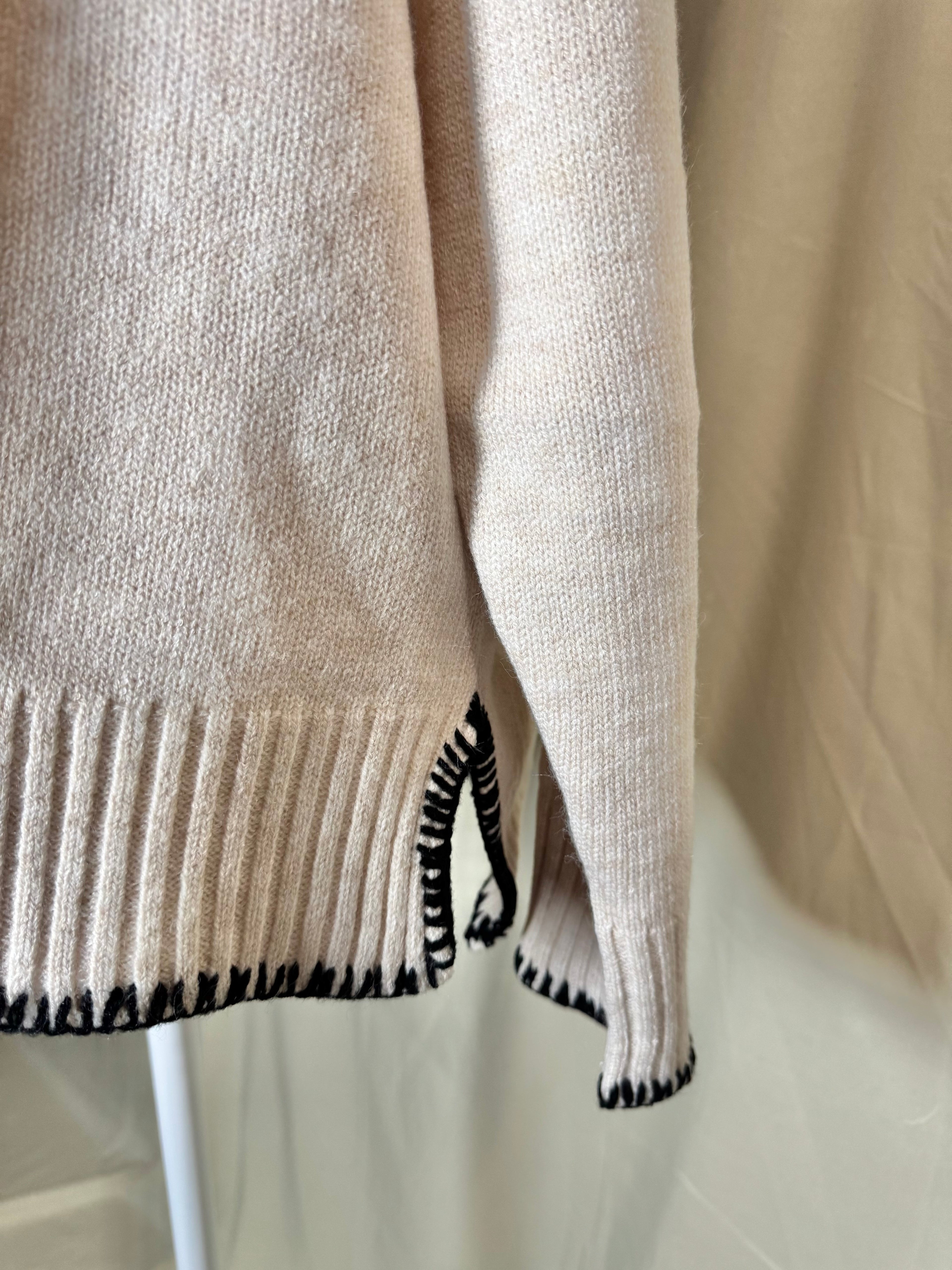 Solid Color Versitile Split-End Pullover Sweater