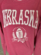 Red Nebraska Mineral Crew neck