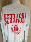 White Nebraska Mineral Crewneck