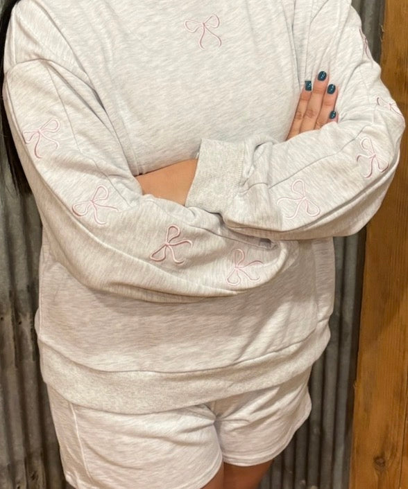 Grey sweat shorts