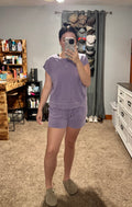 Dusty Purple Set Shorts