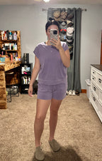 Dusty Purple Set Shorts