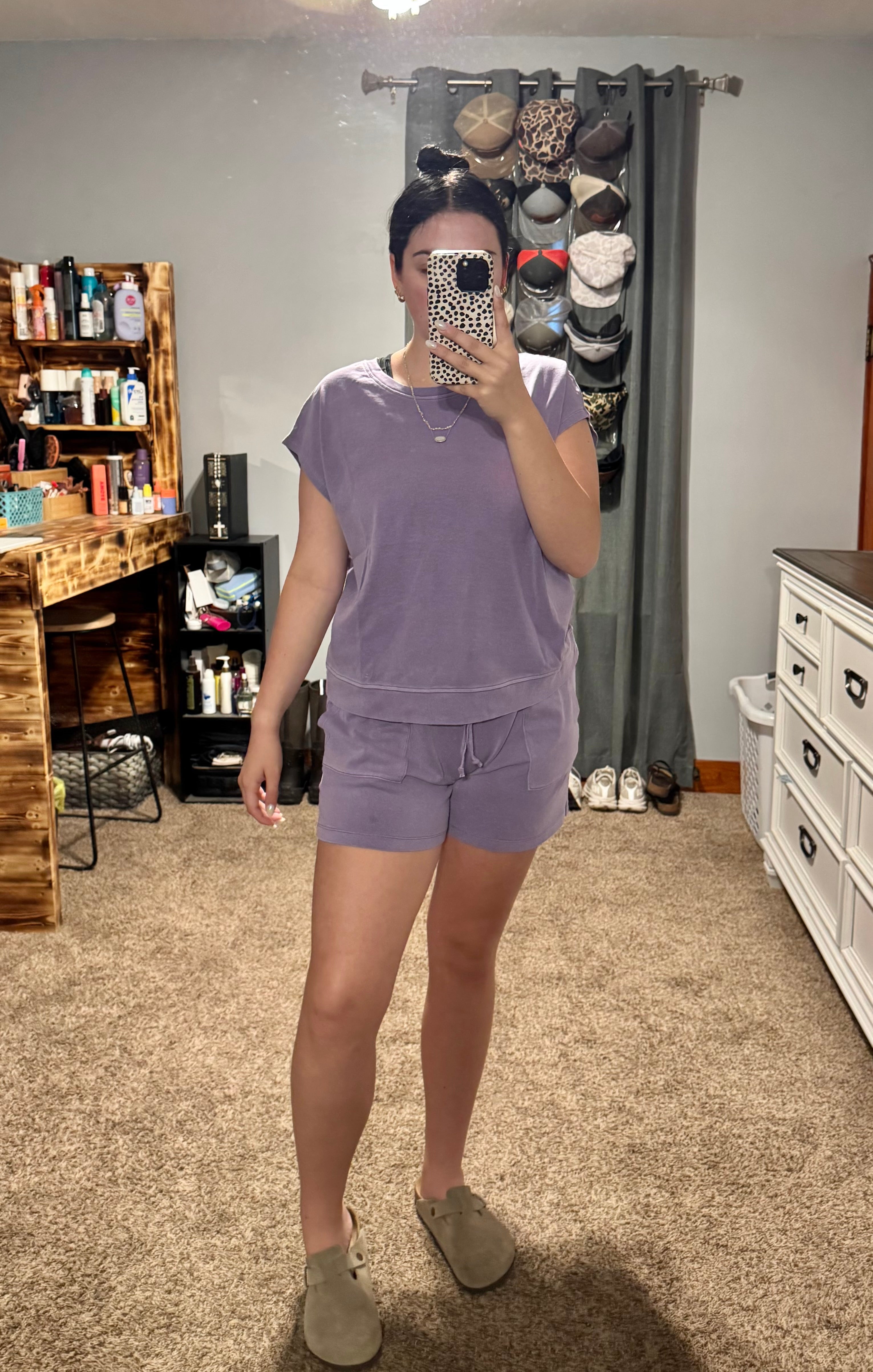 Dusty Purple Set Shorts