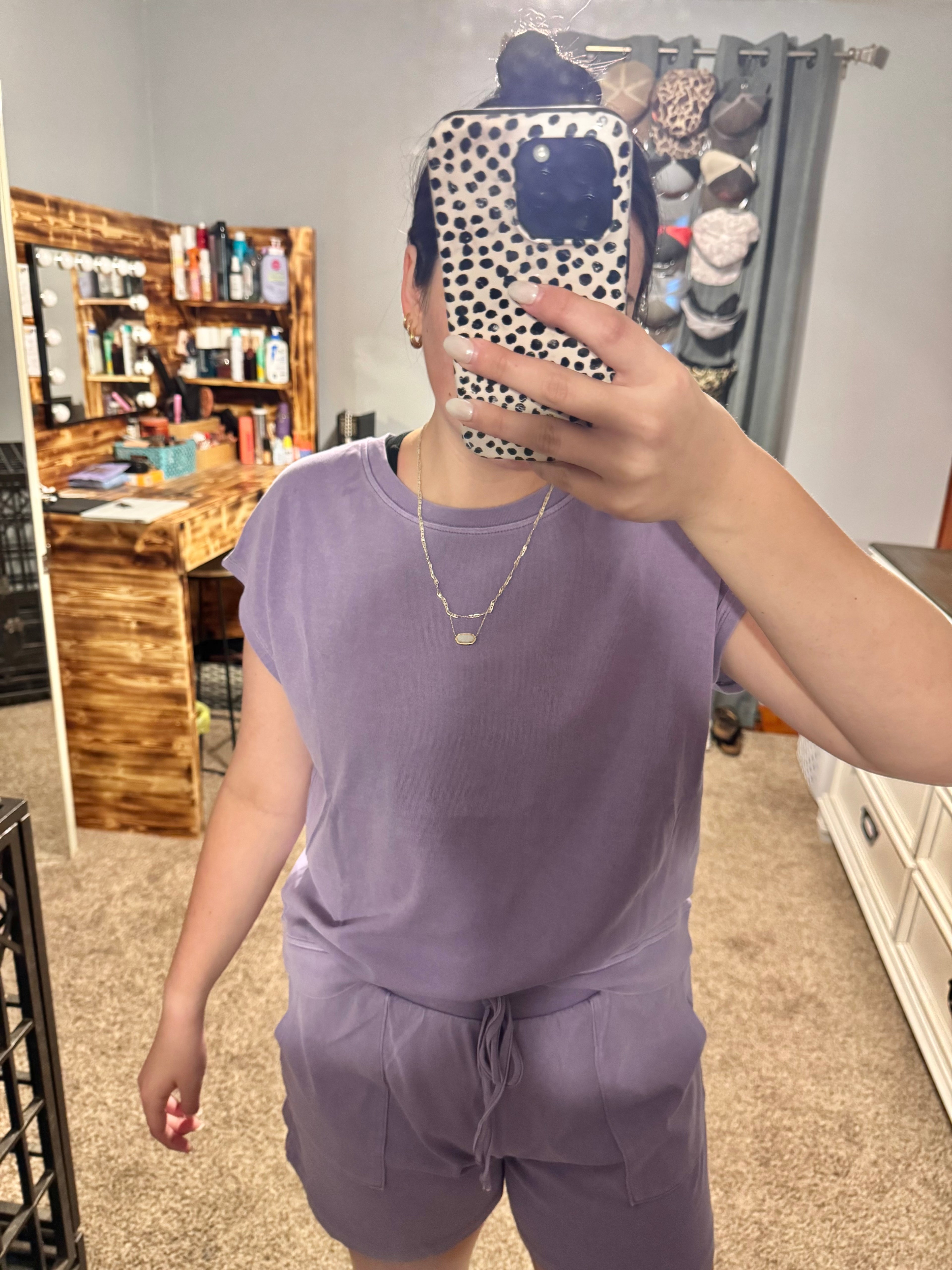 Dusty Purple Set Shorts